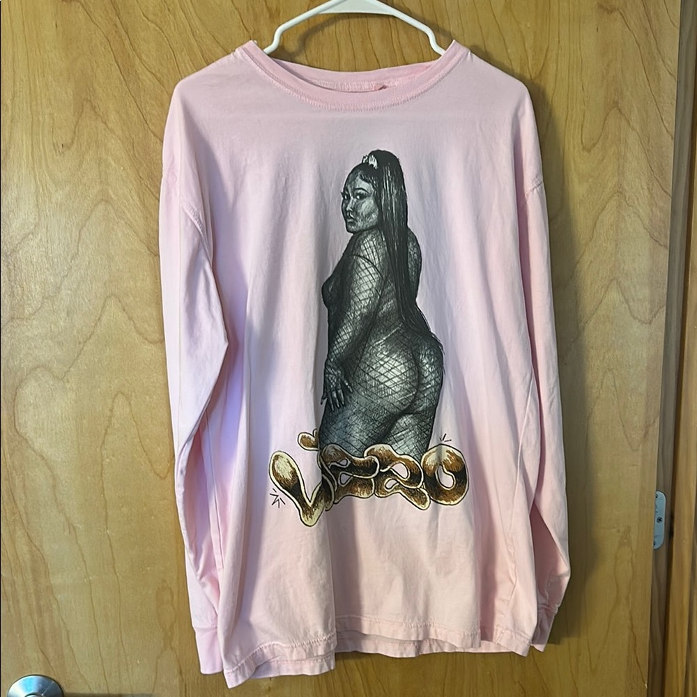 Pink Lizzo Special Tour Concert Graphic Long Sleeve Shirt